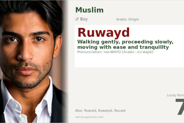 Ruwayd Name Meaning — Arabic Origin, Boy Name & Details (2025)