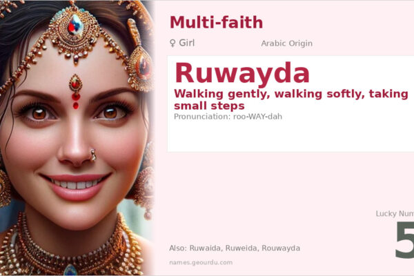 Ruwayda Name Meaning — Arabic Origin, Girl Name & Details (2025)
