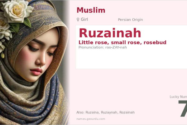 Ruzainah Name Meaning — Persian Origin, Girl Name & Details (2025)