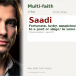 Saadi Name Meaning and Details