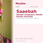 Saaebah Name Meaning and Details