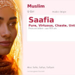Saafia Name Meaning and Details
