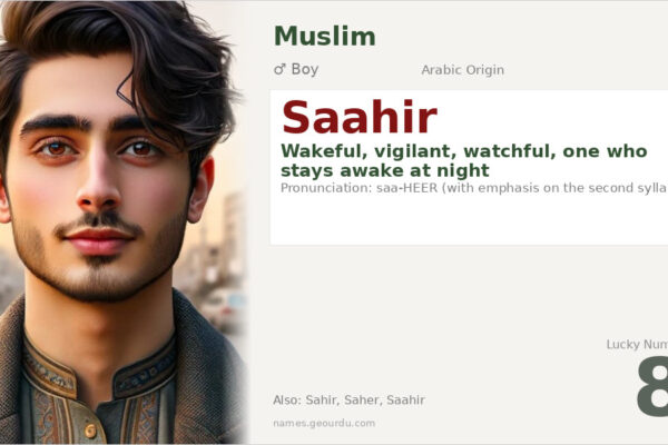 Saahir Name Meaning — Arabic Origin, Boy Name & Details (2025)