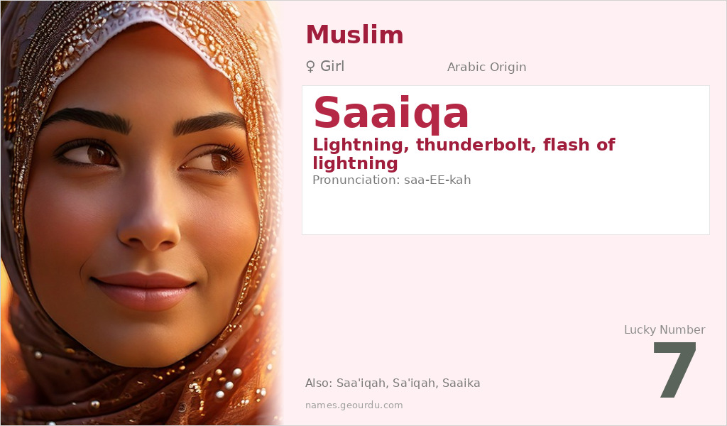 Saaiqa Name Meaning and Details