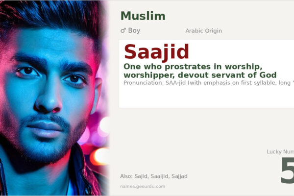 Saajid Name Meaning — Arabic Origin, Boy Name & Islamic Significance (2025)