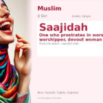 Saajidah Name Meaning and Details