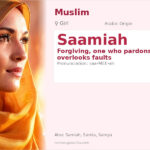 Saamiah Name Meaning and Details