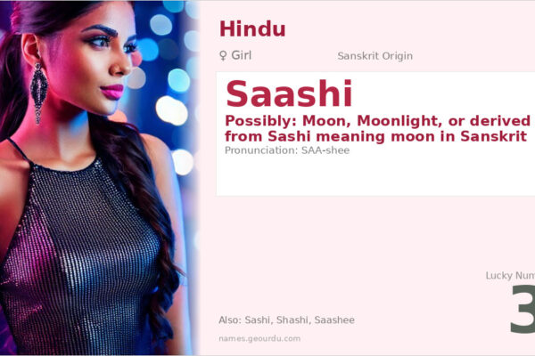 Saashi Name Meaning — Sanskrit Origin, Girl Name & Details (2025)