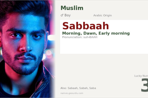 Sabbaah Name Meaning — Arabic Origin, Boy Name & Details (2025)