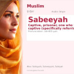 Sabeeyah Name Meaning and Details