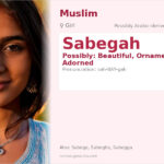 Sabegah Name Meaning and Details