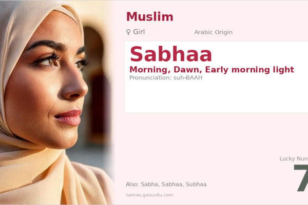 Sabhaa Name Meaning — Arabic Origin, Girl Name & Details (2025)