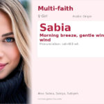 Sabia Name Meaning and Details