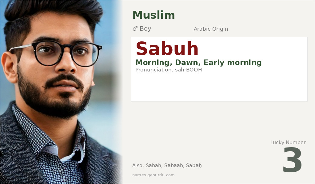 Sabuh Name Meaning and Details