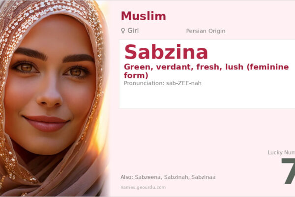 Sabzina Meaning — Persian Origin, Girl Name & Details (2025)