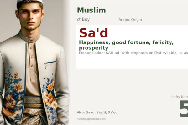 Sa’d Name Meaning — Arabic Origin, Boy Name & Historical Significance (2025)