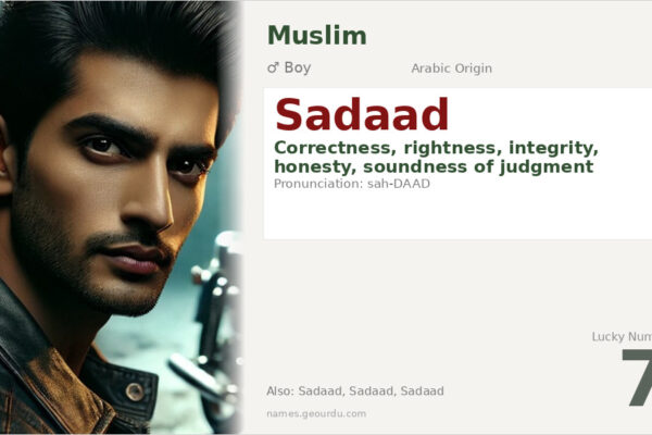 Sadaad Name Meaning — Arabic Origin, Boy Name & Details (2025)