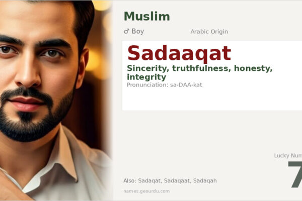 Sadaaqat Name Meaning — Arabic Origin, Boy Name & Islamic Significance (2025)