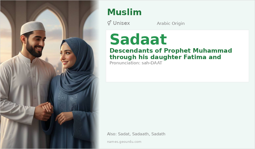 Sadaat Name Meaning and Details