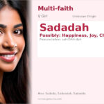 Sadadah Name Meaning and Details