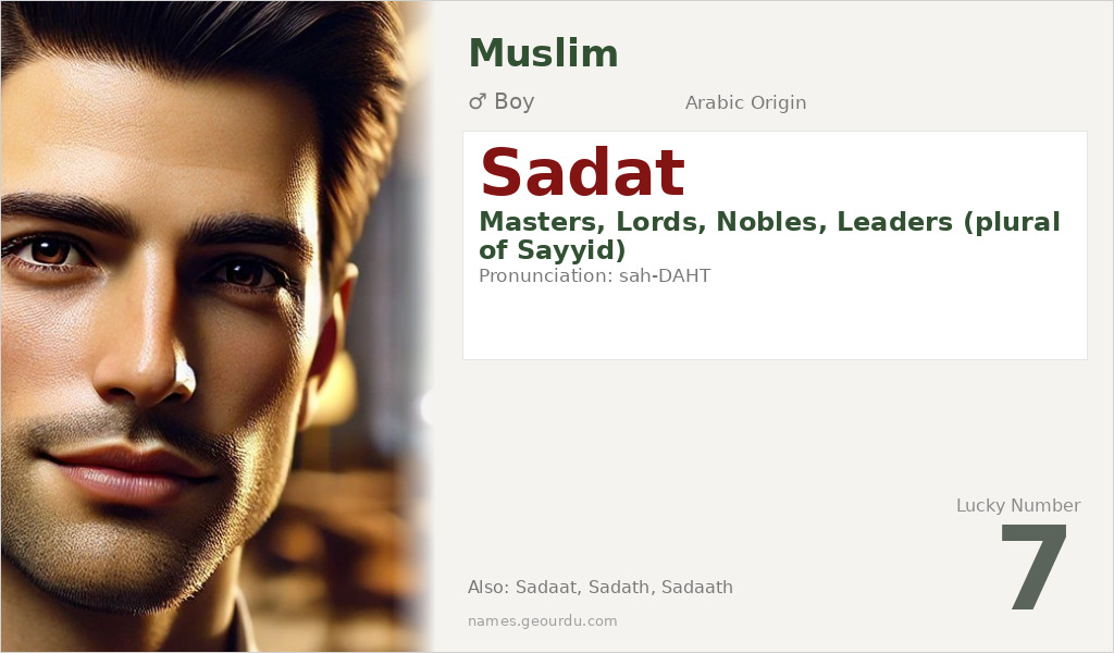 Sadat Name Meaning and Details