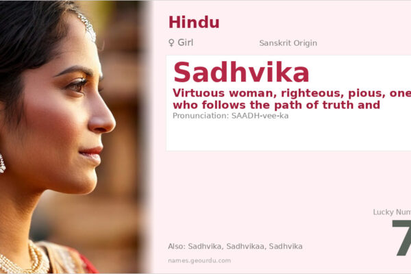 Sadhvika Name Meaning — Sanskrit Origin, Girl Name & Details (2025)