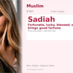 Sadiah Name Meaning and Details