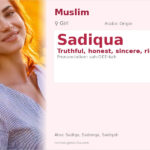 Sadiqua Name Meaning and Details