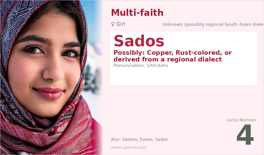 Sados Name Meaning and Details