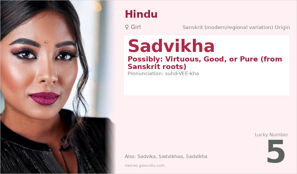 Sadvikha Name Meaning and Details