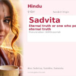 Sadvita Name Meaning and Details