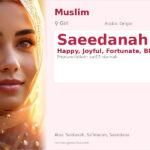 Saeedanah Name Meaning and Details