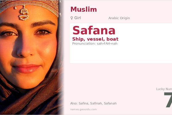 Safana Name Meaning — Arabic Origin, Girl’s Name & Details (2025)