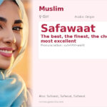 Safawaat Name Meaning and Details