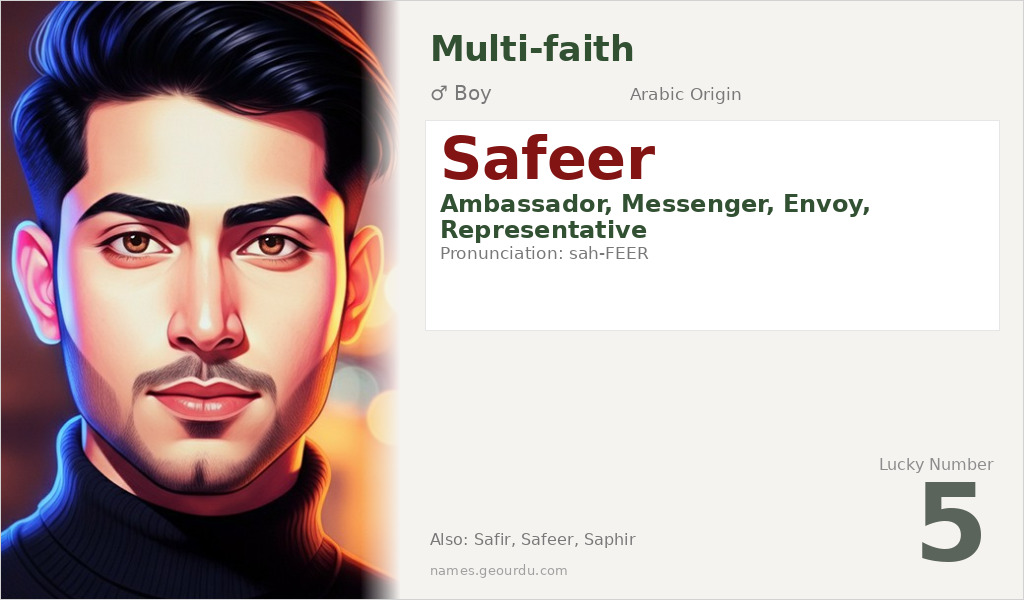 Safeer Name Meaning and Details