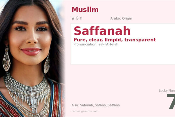Saffanah Name Meaning — Arabic Origin, Girl Name & Details (2025)