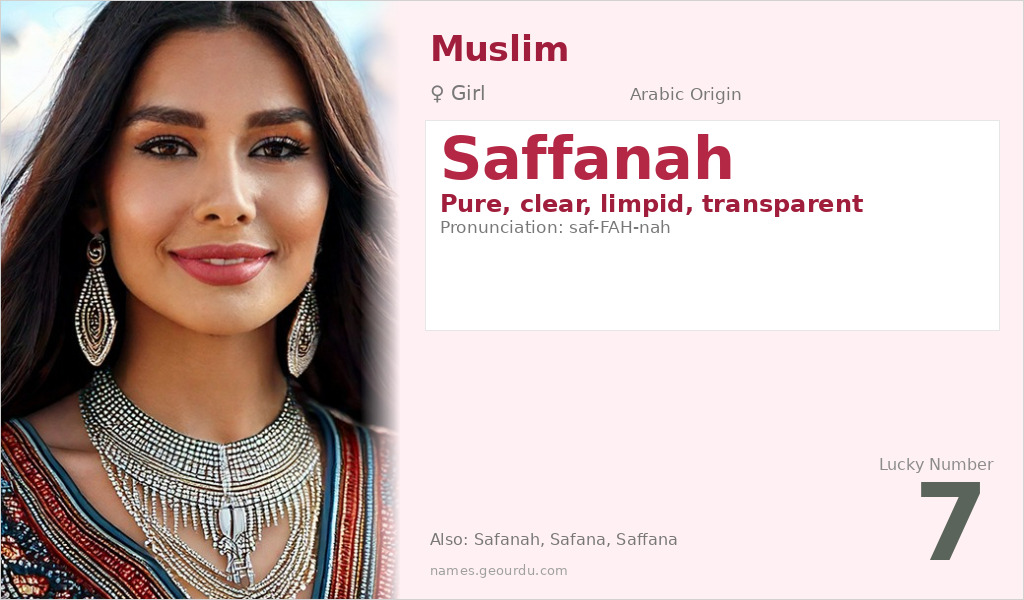 Saffanah Name Meaning and Details