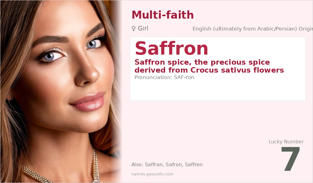 Saffron Name Meaning and Details