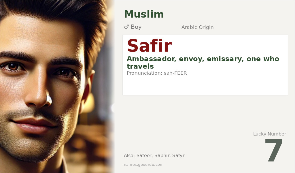 Safir Name Meaning and Details