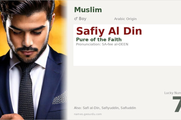 Safiy Al Din Meaning — Arabic Origin, Boy Name & Details (2025)