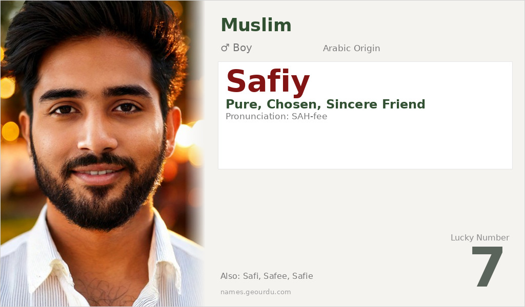 Safiy Name Meaning and Details