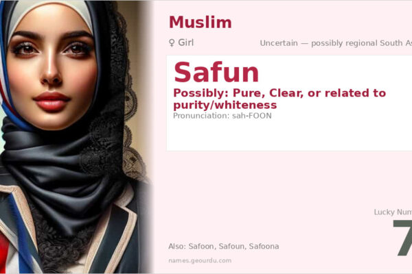Safun Name Meaning — Origin, Gender & Details (2025)