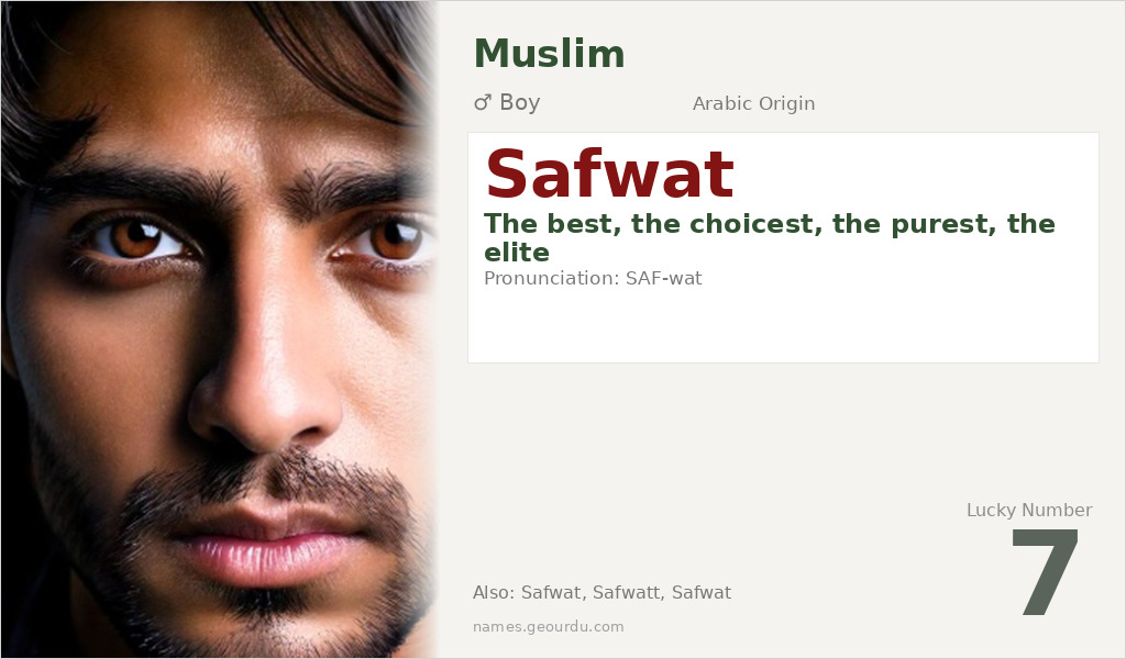 Safwat Name Meaning and Details