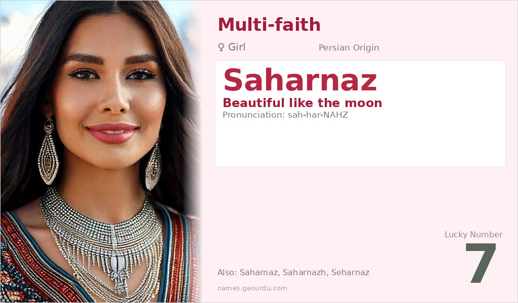 Saharnaz Name Meaning and Details