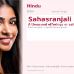 Sahasranjali Name Meaning and Details