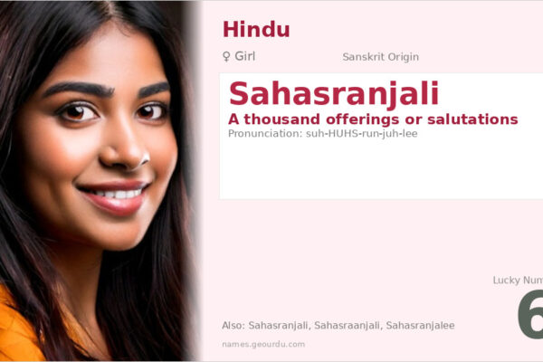 Sahasranjali Meaning — Origin, Gender & Details (2025)