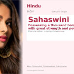 Sahaswini Name Meaning and Details