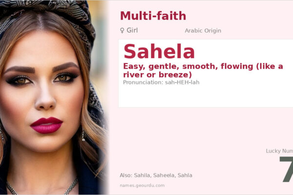 Sahela Name Meaning — Arabic Origin, Girl Name & Details (2025)
