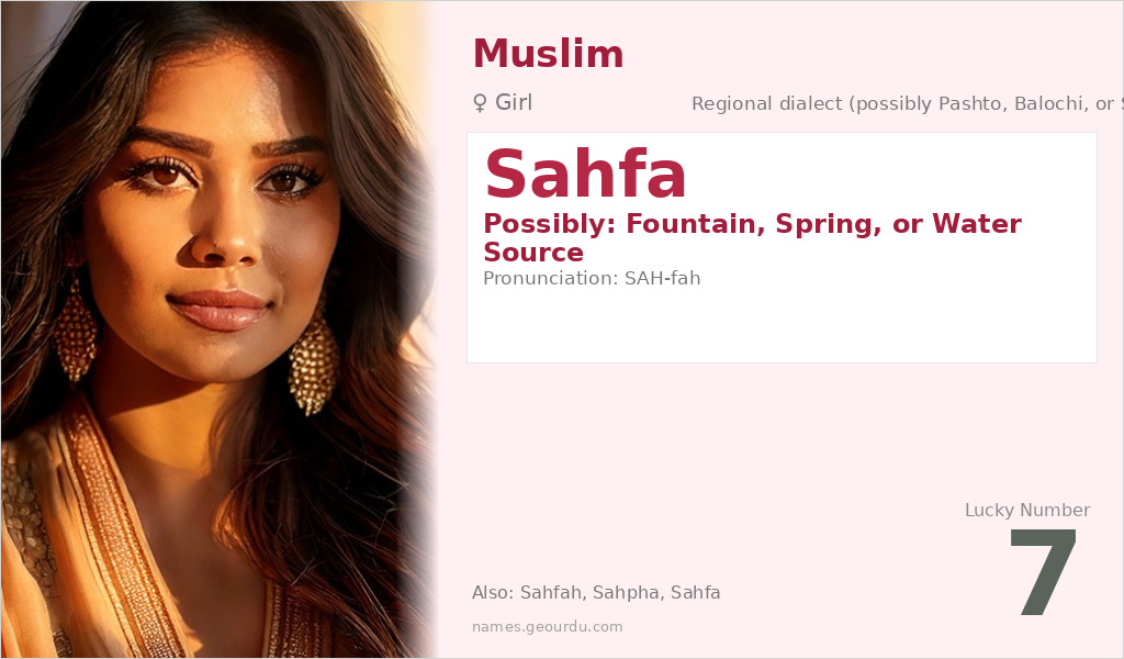 Sahfa Name Meaning and Details