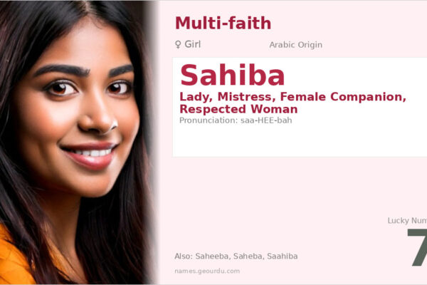 Sahiba Name Meaning — Origin, Gender & Details (2025)